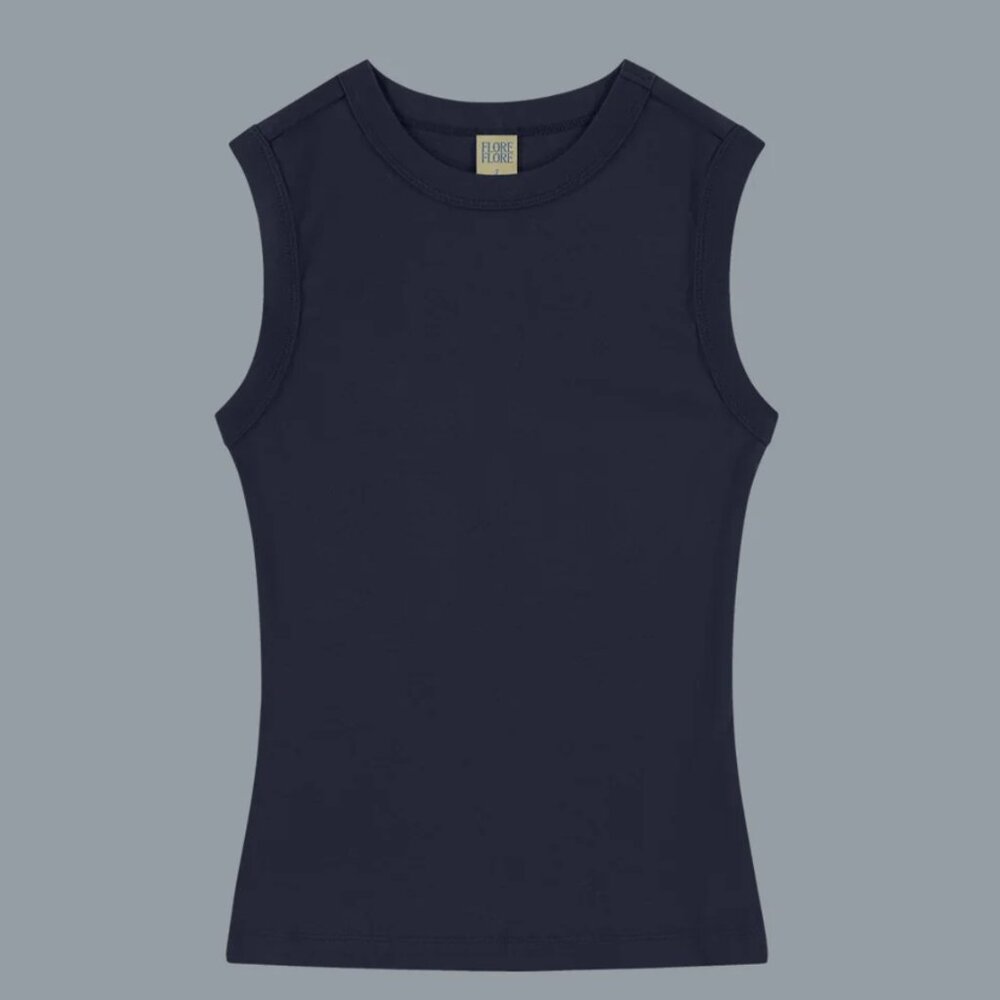 Flore Flore Navy Esme Tank